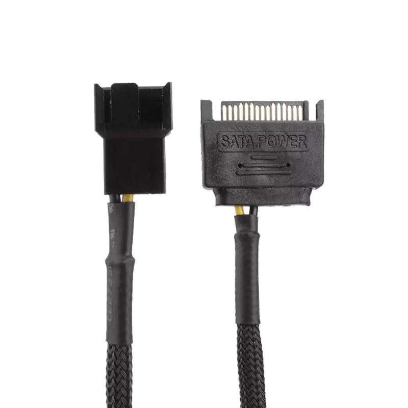 Dây Cáp Chuyển Đổi Quạt Tản Nhiệt Cho Laptop Btsg Sata 15 Pin Sang 1 / 2 Quạt Làm Mát 3 Pin / 4 Pin