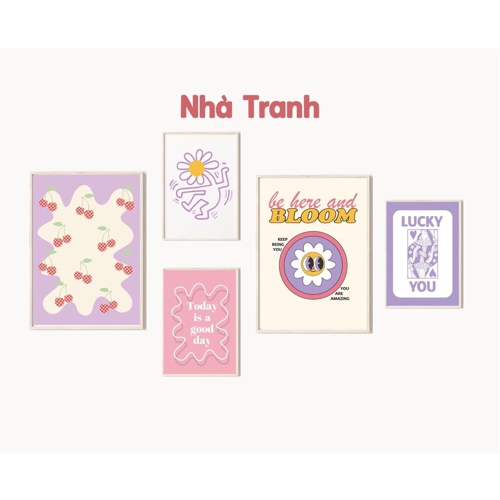 SET TRANH TREO TƯỜNG AESTHETIC PASTEL DENNISH 49