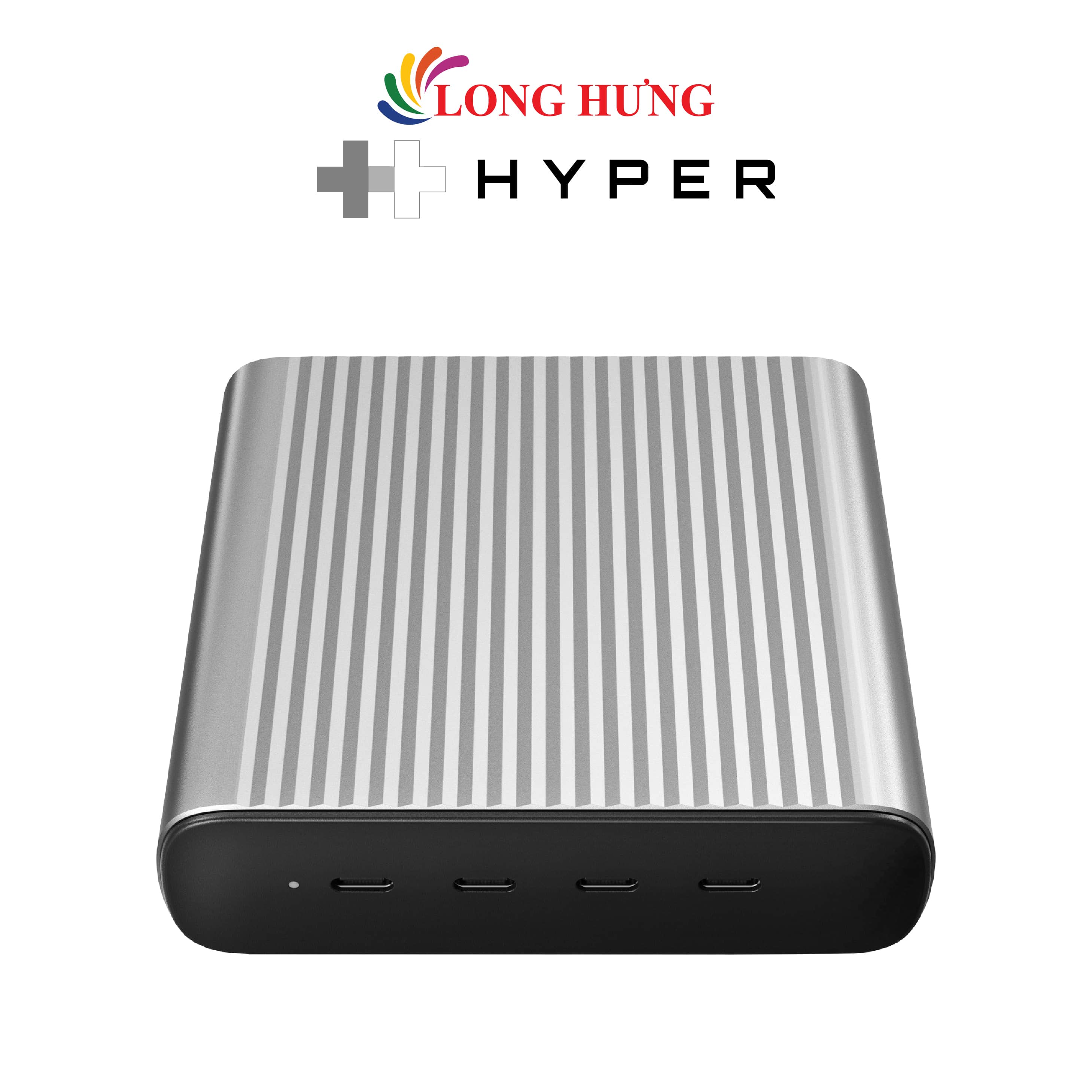 Sạc đa cổng HyperJuice 245W GaN Desktop Charger PD 3.0 QC 4.0+ HJGAN245 - Hàng chính hãng