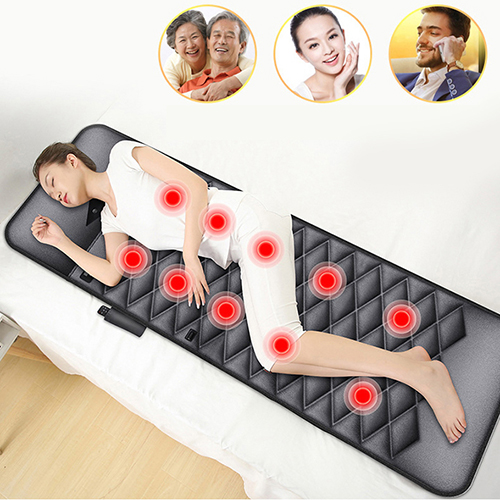 Nệm (đệm) massage toàn thân túi khí rung nóng có gối massage đầu cổ vai gáy YIJIA YJ-306F