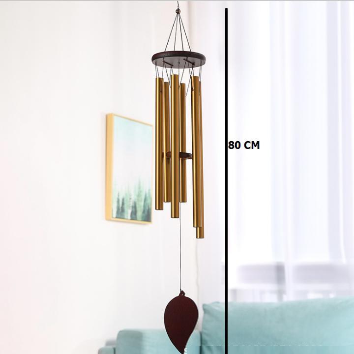 Chuông gió vàng may mắn cầu bình an và tài lộc 206767