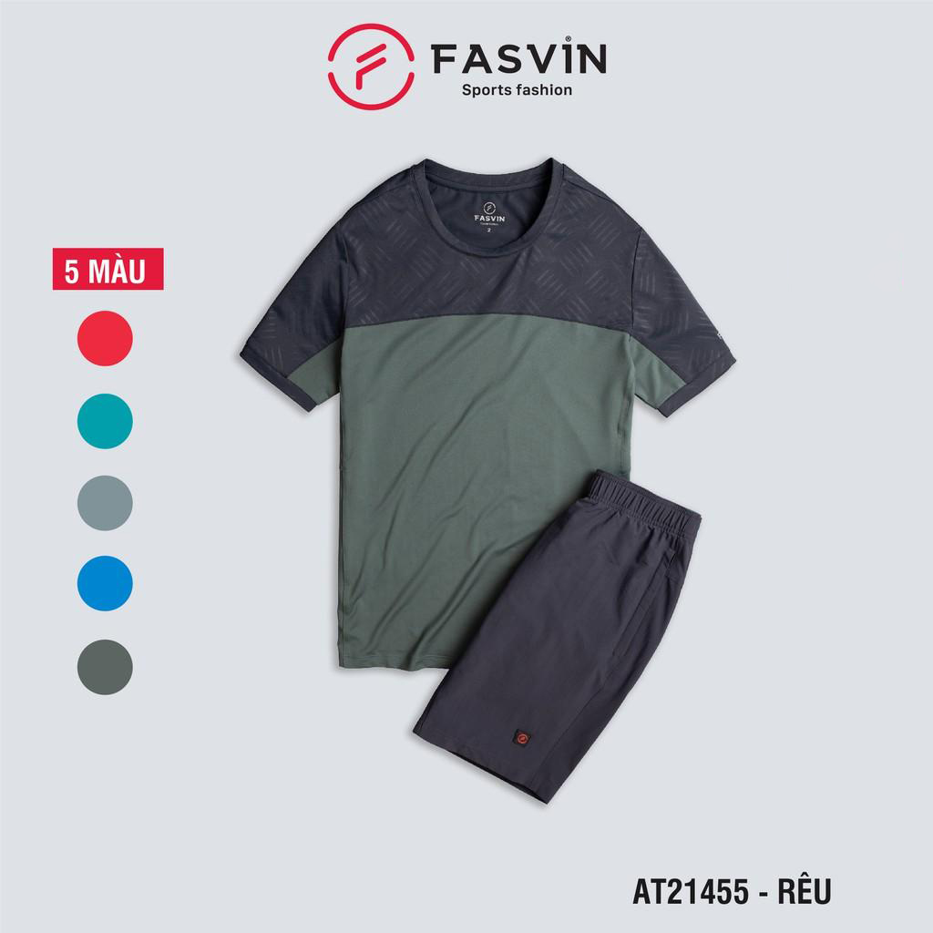 Bộ thể thao nam Fasvin AT21455.HN chất vải mềm nhẹ co giãn thoải mái mát mẻ