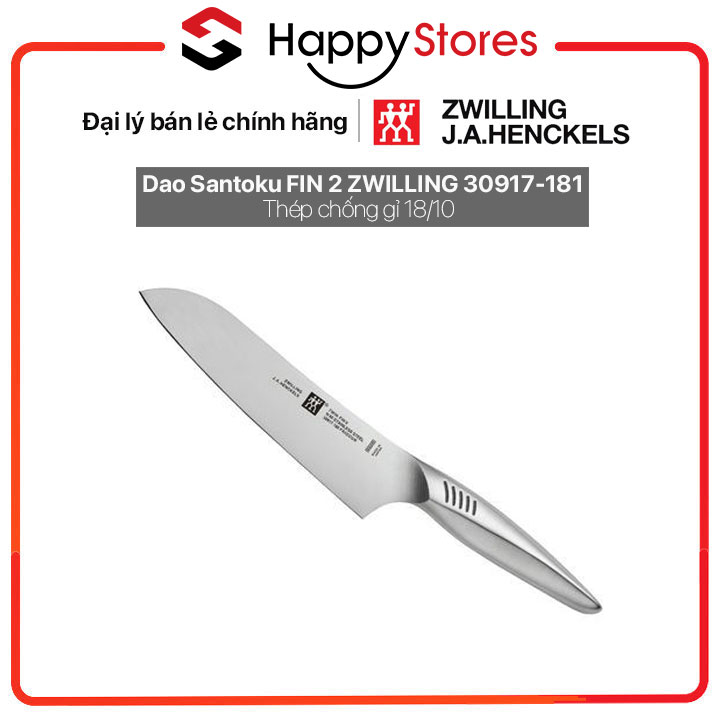 Dao Santoku FIN 2 ZWILLING 30917-181 - Hàng chính hãng 