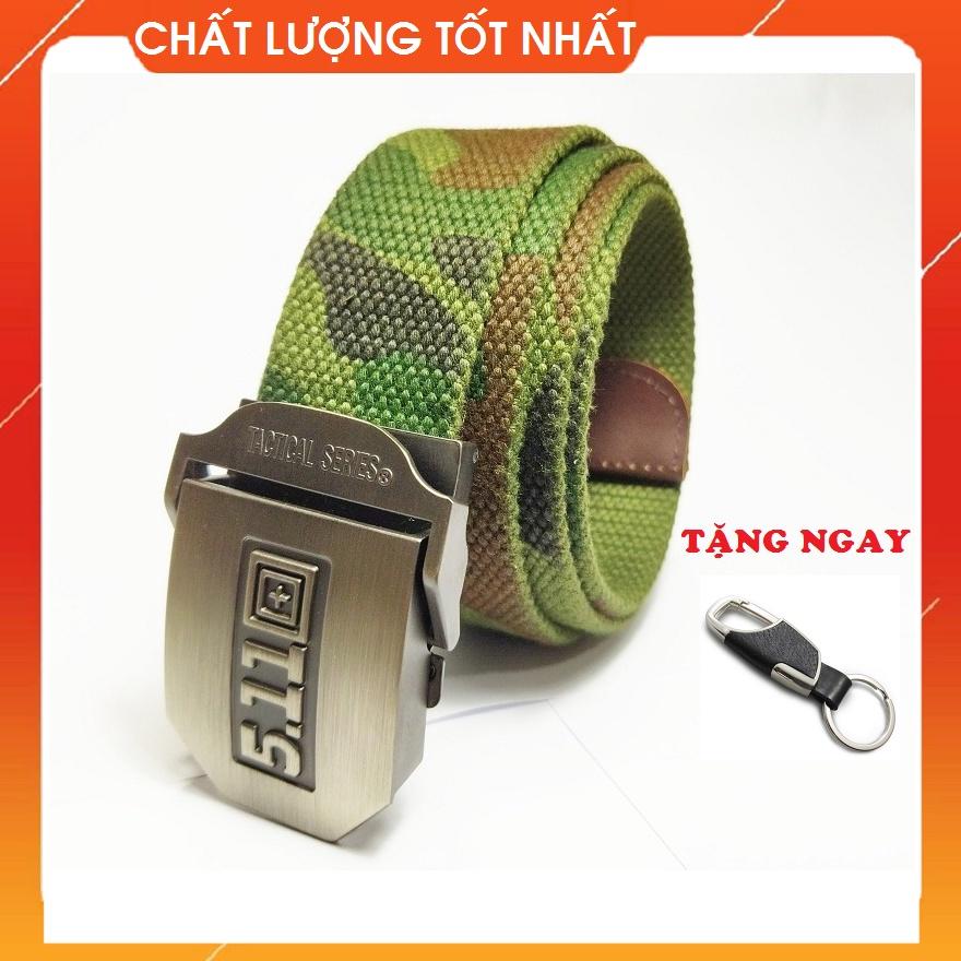 Dây nịt lính vải bố Mặt 511 thép không gỉ, Dây nịt Nam quân đội vải dù siêu bền đẹp