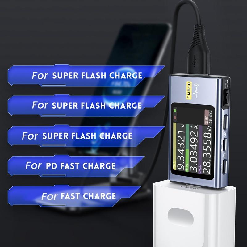 Thiết Bị Đo Điện Áp Kỹ Thuật Số USB Loại C Đa Năng FNIRSI FNB58