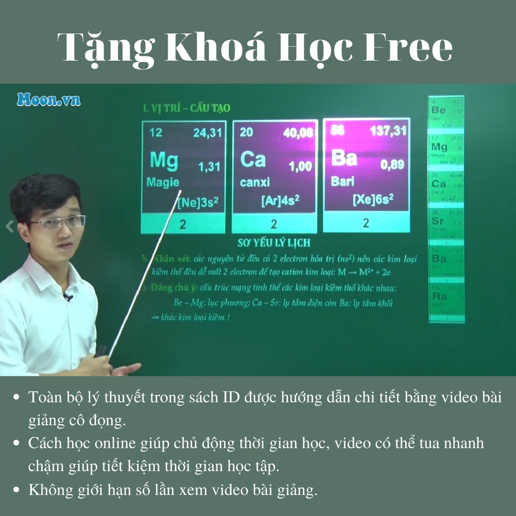 Combo 2 sách tự học hoá học lớp 10 chương trình mới moonbook