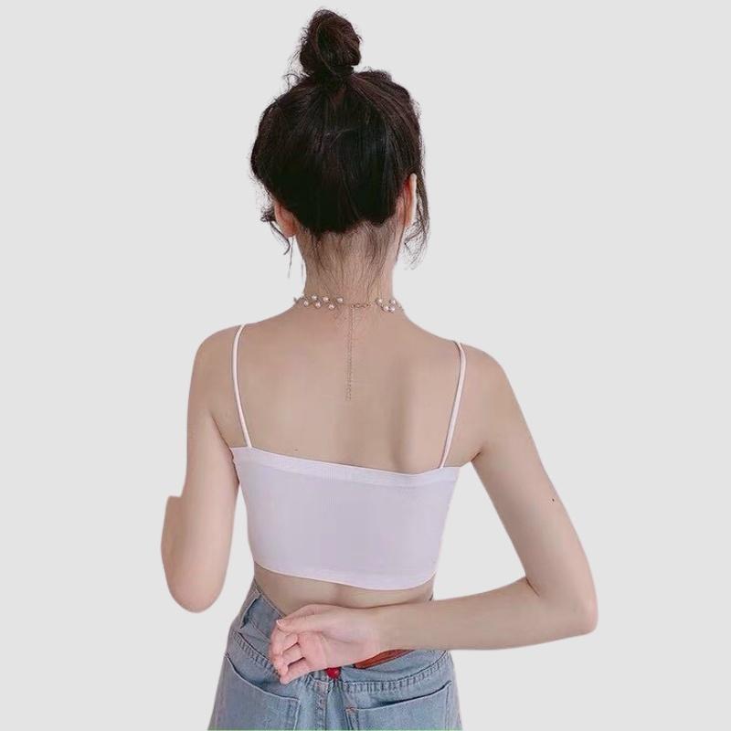 Áo bra nữ hai dây nâng ngực đúc su trơn Cun022, thun lạnh thoáng mát mềm mịn 2 dây mảnh thời trang