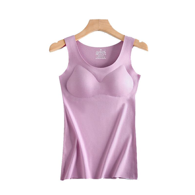 Quần Lót Sinh Nhiệt Mùa Đông Liền Mạch Nhiệt Nữ Áo Vest Plus Cashmere Đầu Bên Trong Mặc Cho Nữ Áo Lót Nữ Bra Thoải Mái Quần Lót