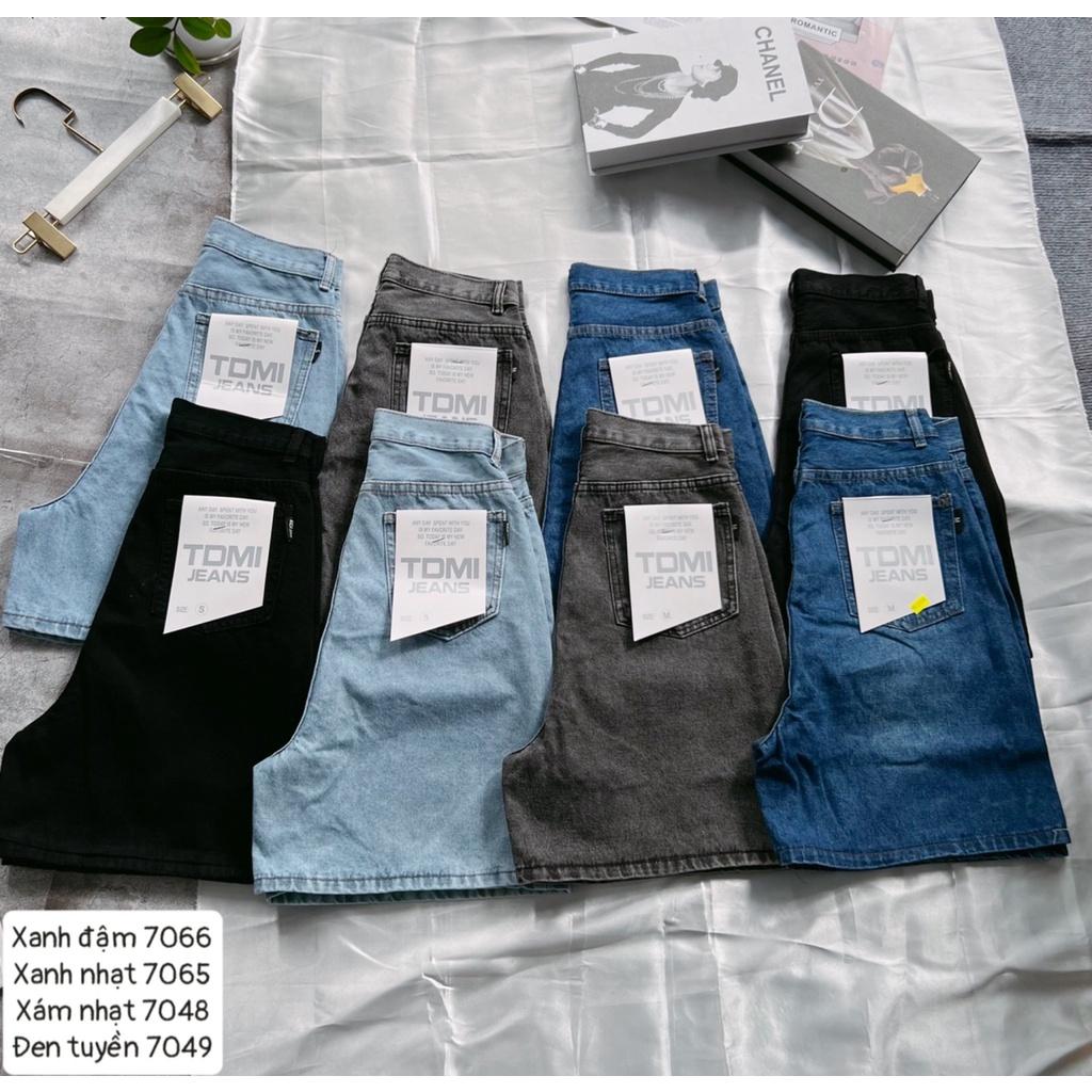 Quần Short Jean Ngố Nữ Ống Rộng Lưng Cao Basic Chất Bò Phong Cách Ulzzang Hàn Quốc 4 Màu - 304 - 438