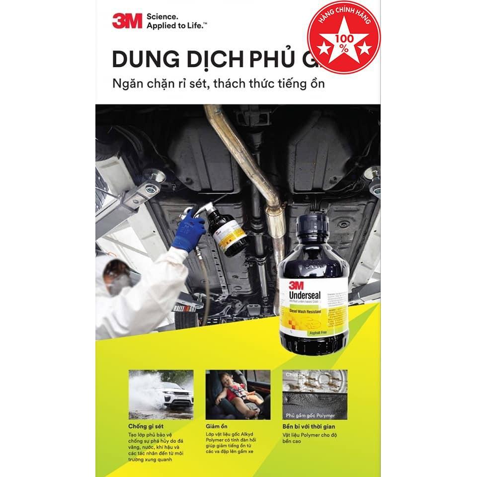 DUNG DỊCH PHỦ GẦM GỐC POLYMER UNDERSEAL 3M – CHAI 1KG