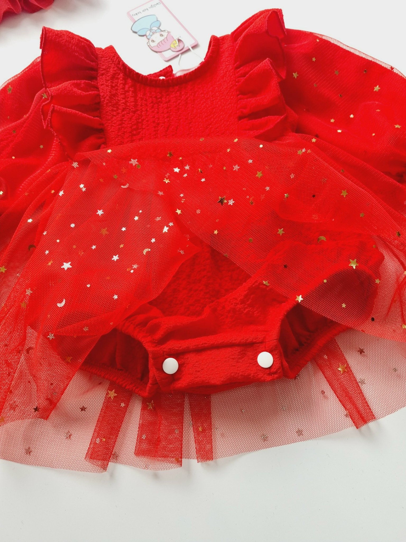 Body Váy Hoạ Tiết Quả Cherry Đỏ Chất Muslin Cao Cấp Cho Bé Gái 3 Đến 12kg