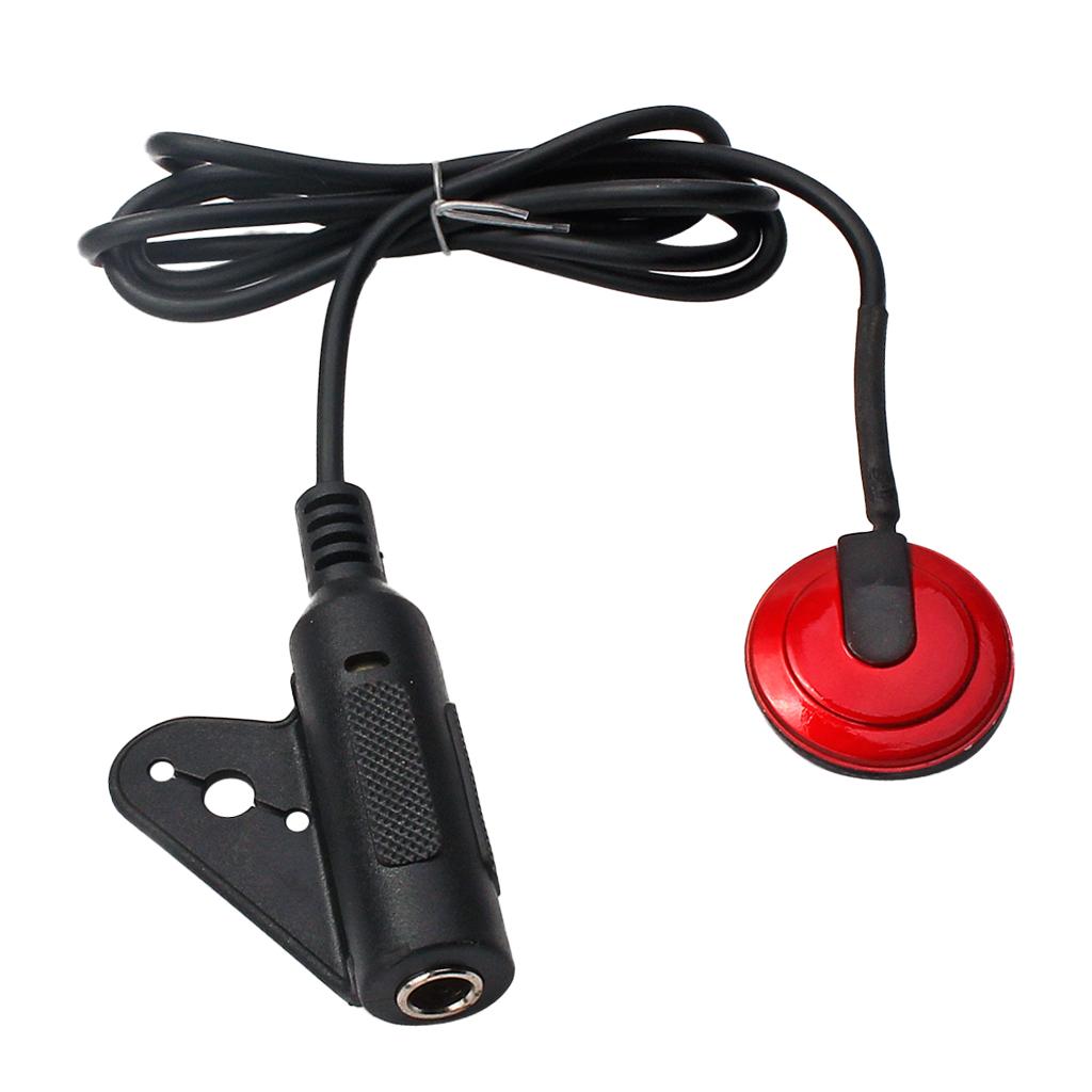 EQ Equalizer Piezo Pickup Transducer 6.35mm Jack For Acoustic Guitar Replacement Parts