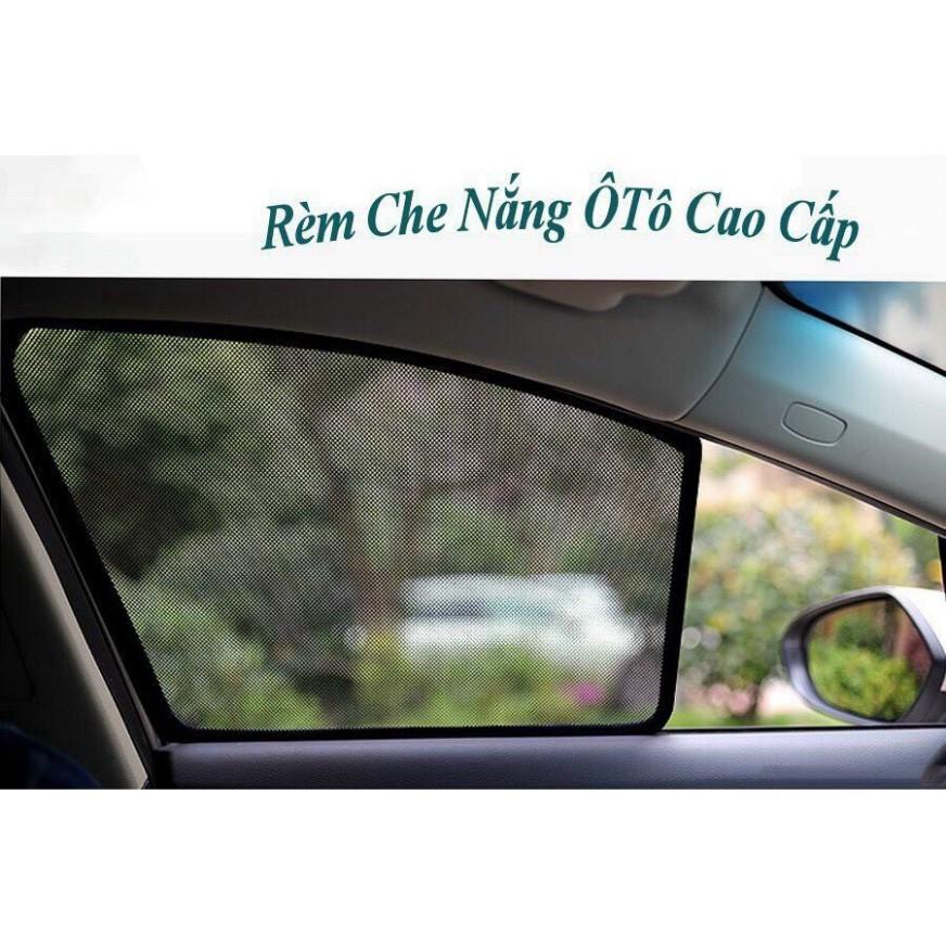 Chắn nắng dành cho xe Toyota Corolla Cross 2020 2021, Bộ 4 miến vải lưới gắn nam châm hút