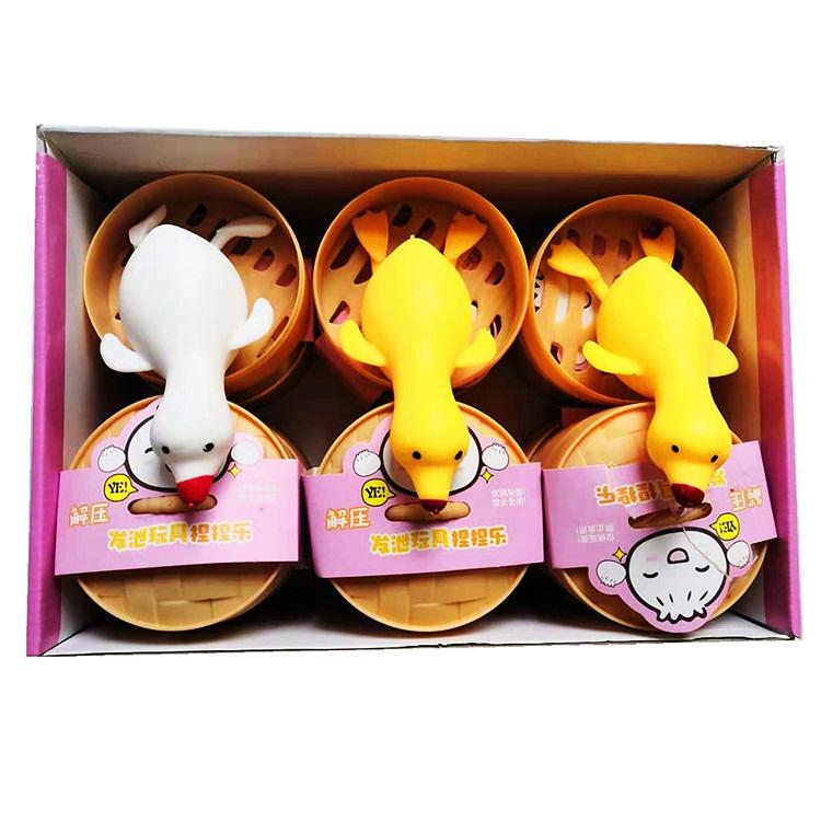 Squishy Mochi Hộp 3 bánh bao màu mè bắt mắt siêu đàn hồi mềm mịn dễ thương xả stress