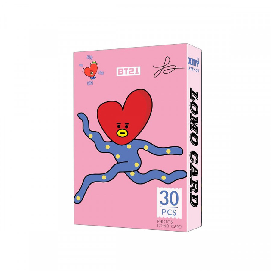 Hộp Lomo ảnh BTS card Tata BT21 thiết kế độc đáo