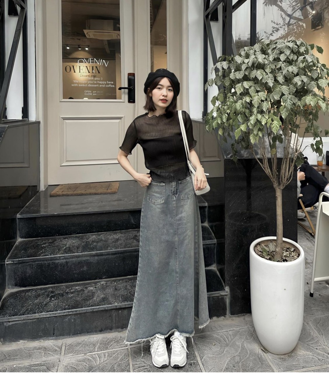 O THUN CROPTOP ỐNG + ÁO LƯỚI TAY NGẮN SUÔNG TRƠN ĐI TIỆC ĐI CHƠI DẠO PHỐ ĐI BIỂN ĐI LÀM CÔNG SỞ