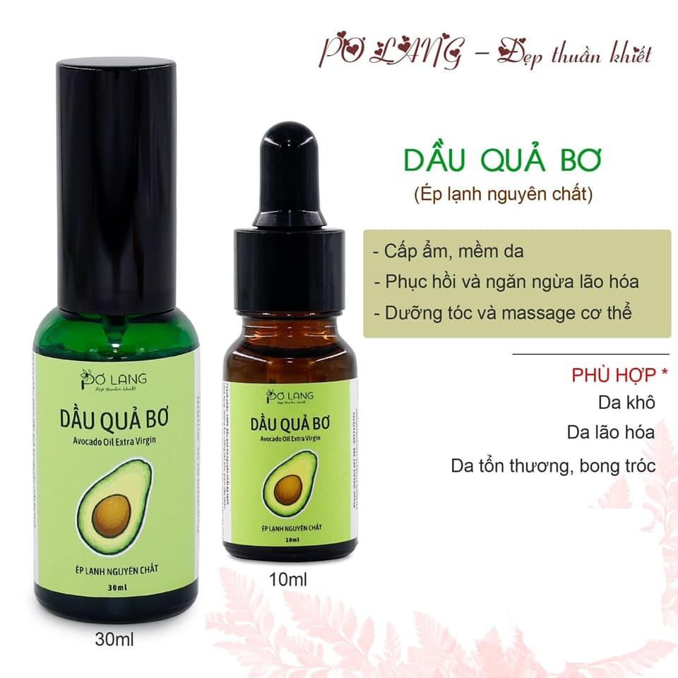 Tinh Dầu Quả Bơ Ép Lạnh Pơ Lang Nguyên Chất 100% Tự Nhiên 10/30ml