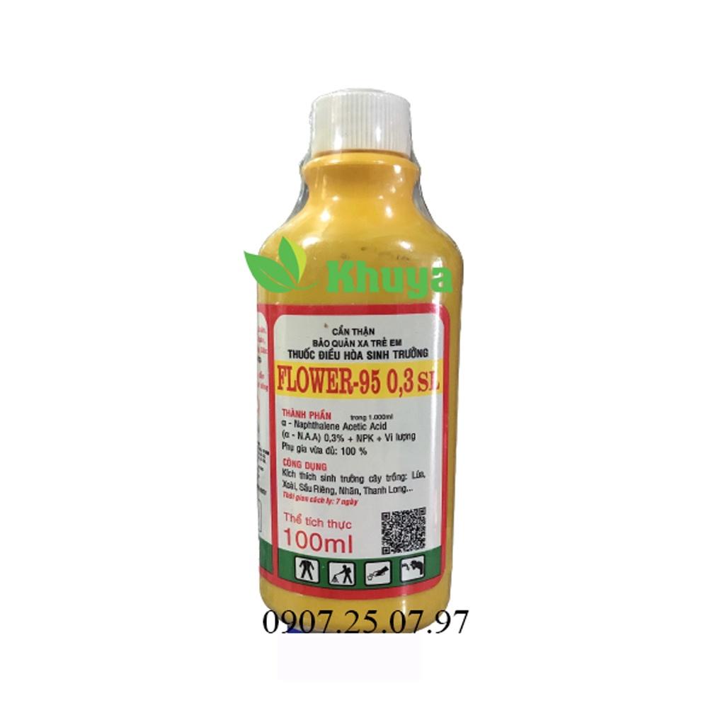 Điều hòa sinh trưởng Flower 95 chai 100ml có mã QR Tăng Đậu Trái