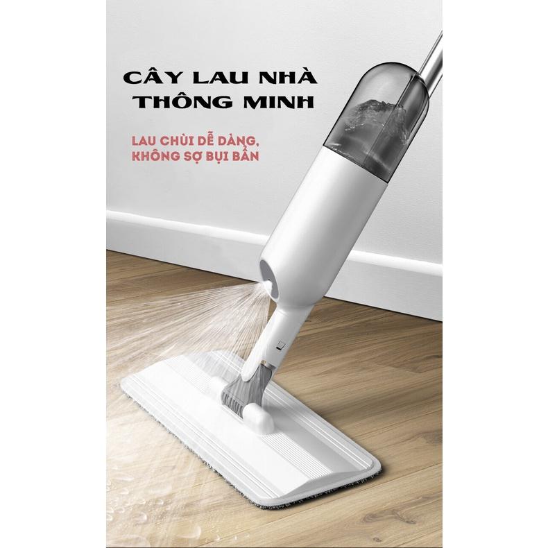 Cây Lau Sàn Phun Nước AURORA Water Spray Mop, Chổi Lau Sàn 2 in 1 Xoay 360 độ thông minh