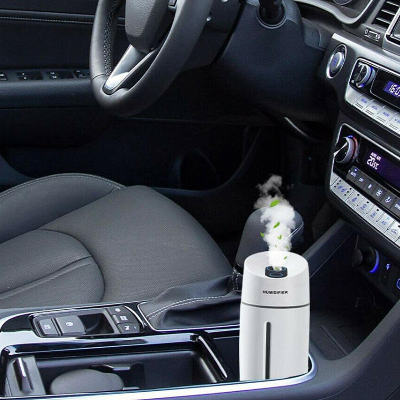 260ML Portable Mini Humidifier Oil Diffuser Mist Purifier for Car Home White