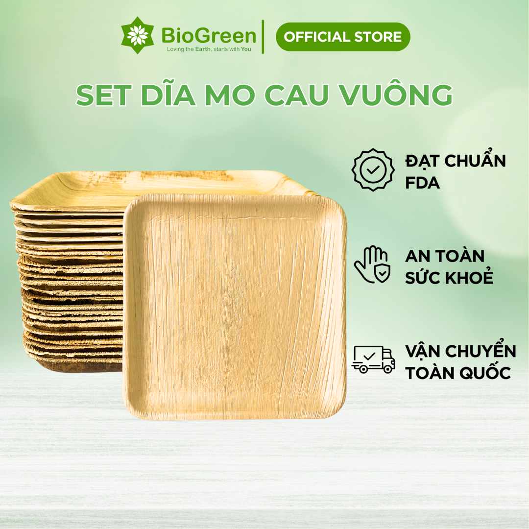 SET 10 ĐĨA MO CAO VUÔNG SIZE 17CM/20CM/25CM ĐỰNG THỨC ĂN,BBQ,..AN TOÀN SỨC KHỎE,BẢO VỆ MÔI TRƯỜNG
