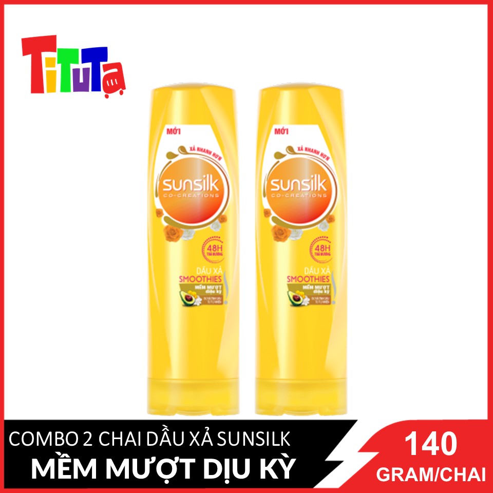 Combo 2 Dầu xả Sunsilk Mềm mượt diệu kỳ (Vàng) 140g