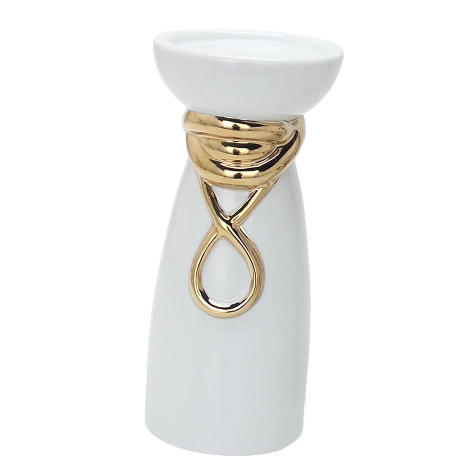 Pillar Candle Holder Ornament Decoration Ceramic for Wedding Farmhouse Party