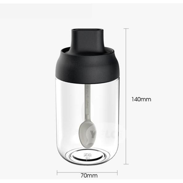 Lọ thủy tinh đựng gia vị kèm muỗng