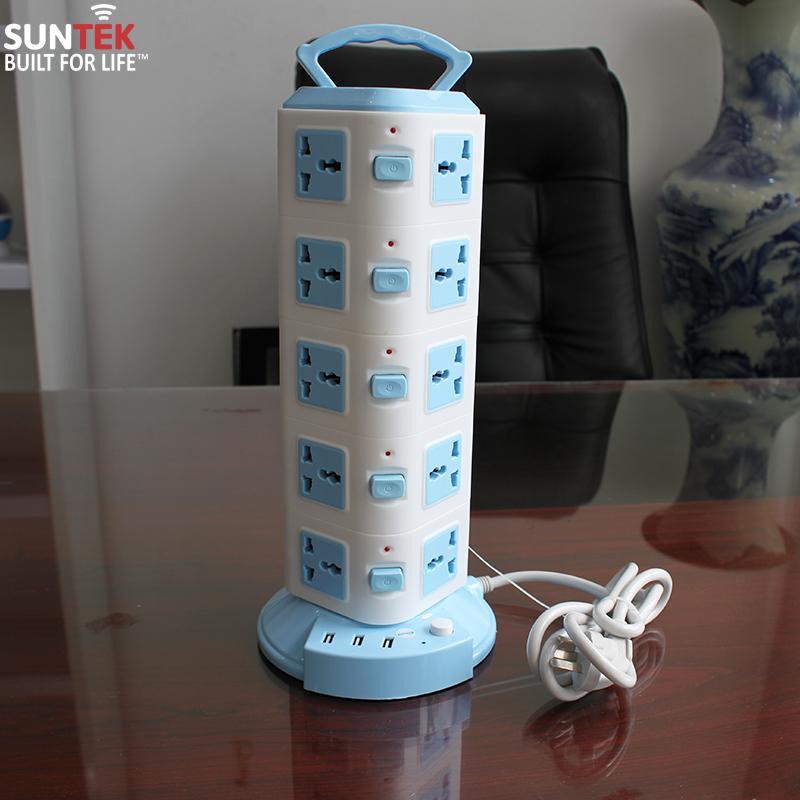 Ổ cắm điện đa năng 5 tầng 20 chân cắm điện, 3 cổng USB