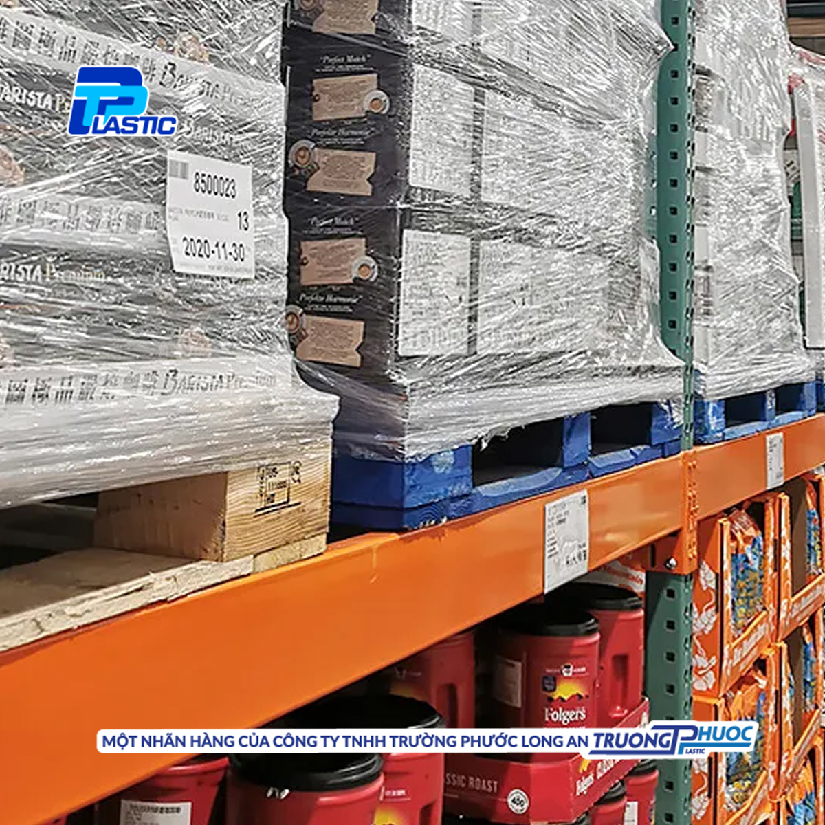 Màng PE Quấn Hàng Pallet TPP, PE Stretch Film, Màng Nhựa Bọc Hàng, Màng Co, Màng Cuốn Hàng,Màng Chít, 2.2kg/cuộn, TRONG SUỐT