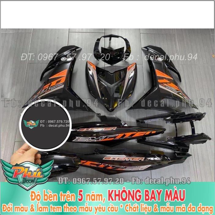 Tem rời Exciter 150 Cam đen bản mới 2020 -1