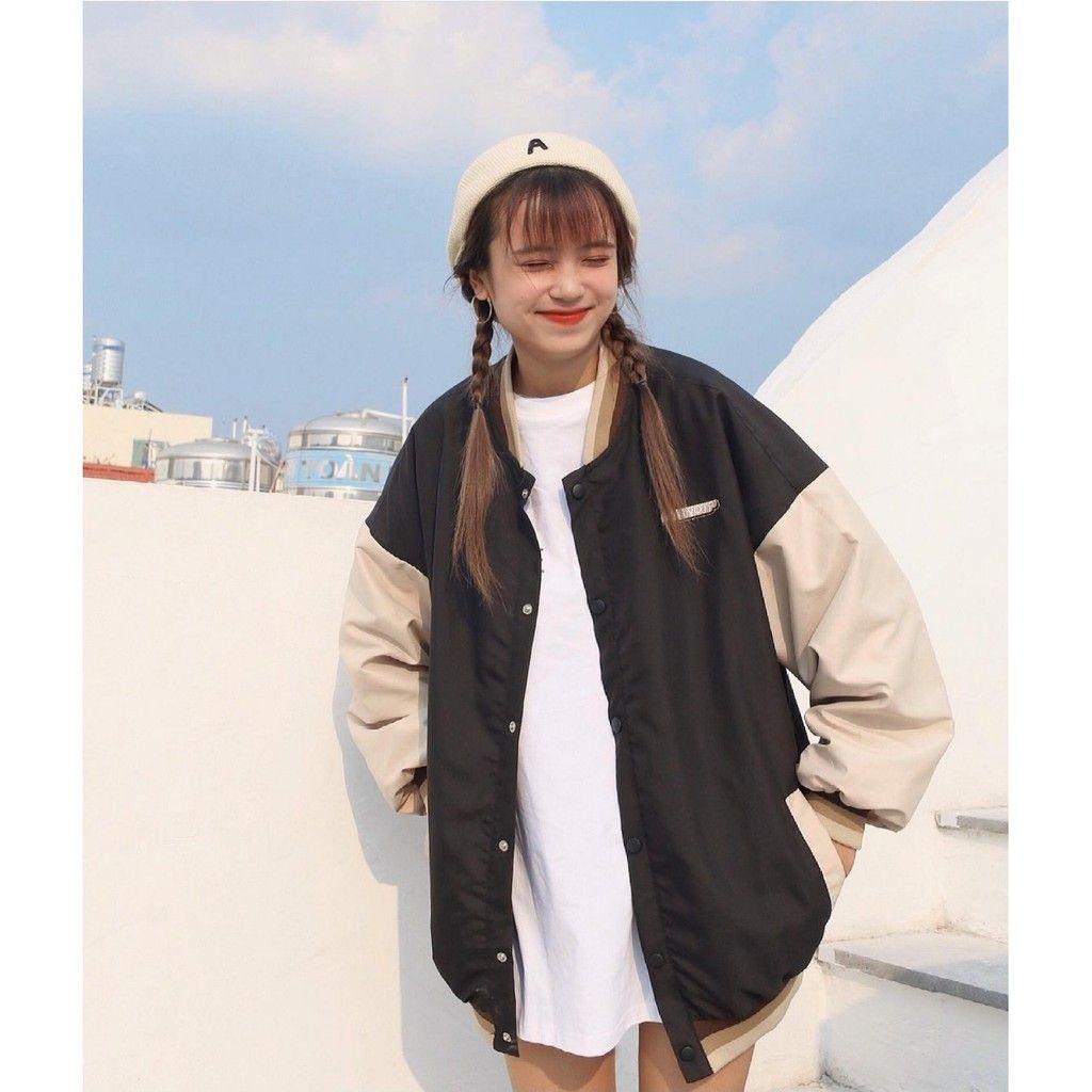 Áo Khoác Dù Bomber 2 Lớp Unisex Nam Nữ Mặc Đẹp, Bên Trong Lót Vải Dù Thấm Hút Mồ Hôi Kd019