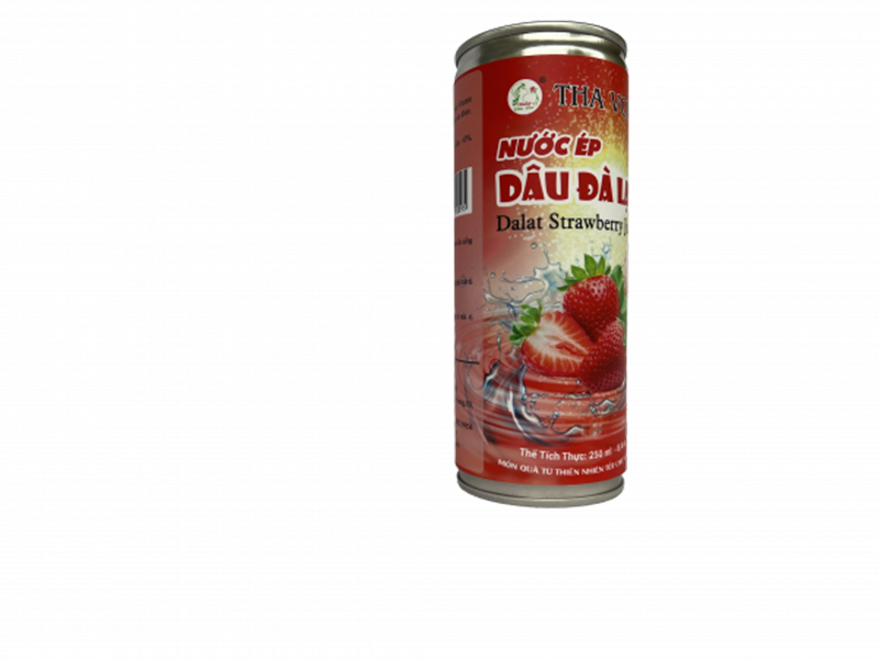 Nước Ép Dâu Đà Lạt thùng 24 lon x 250 ml