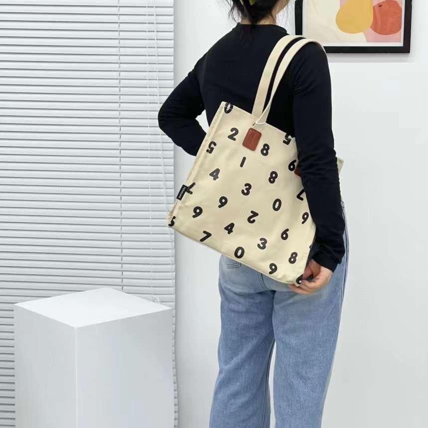 Túi tote nữ vải canvas dày chống thấm nước đeo chéo thời trang sinh viên học sinh i2040 i2065 i2075