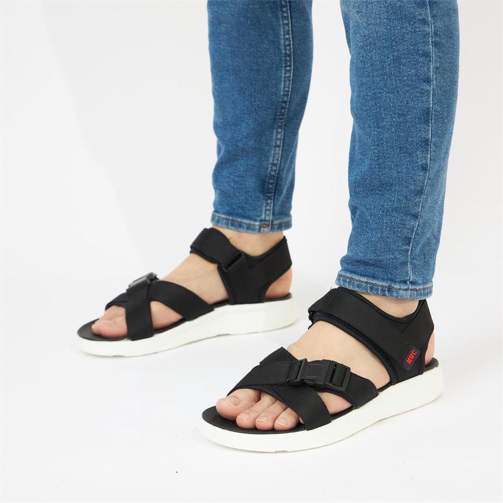 Giày Sandal Nam MWC 7066 - Giày Sandal Nam Quai Chéo Kiểu Dáng Basic Đế Mềm Đi Học, Đi Làm, Đi Chơi