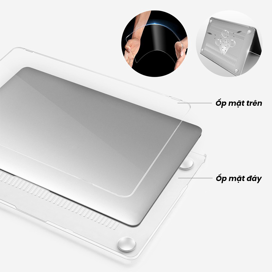 Ốp Cho Macbook - Case Macbook Trong Suốt Nhựa Dẻo Cao Cấp - Full Dòng