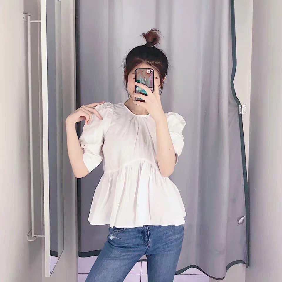 Sơ mi tay bồng dáng babydoll