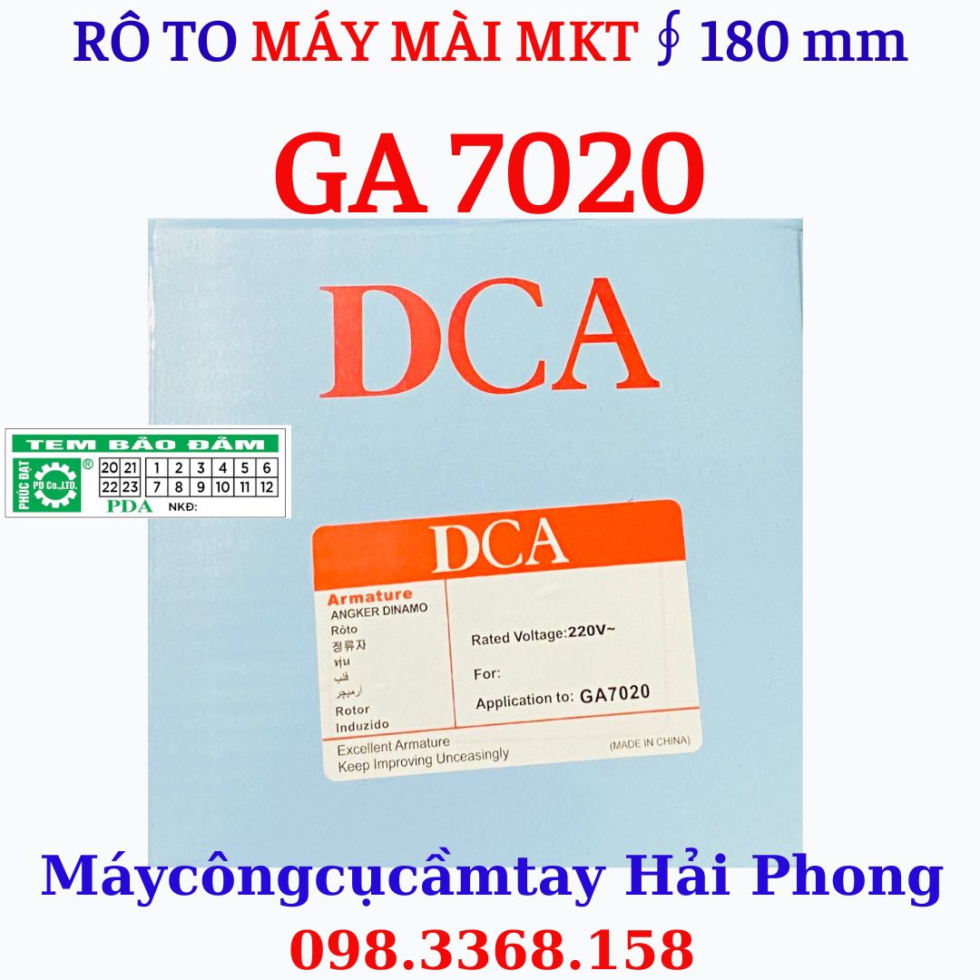 Rô to máy mài góc 'Ma.ki.ta' Mod.'GA-7020' Hiệu DCA