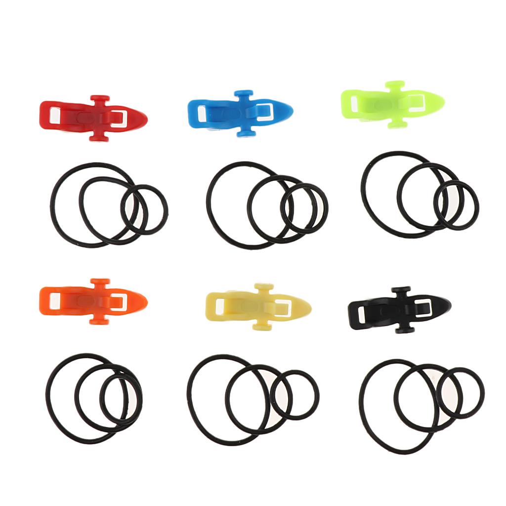 6pcs Fishing Rod Pole Hook Keeper Spoon Lure Bait Holder Tackle Accessories