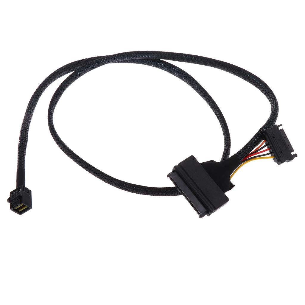 3ft Durable Mini SAS HD SFF-8643 to U.2 SFF-8639 NVMe Cable SSD Line
