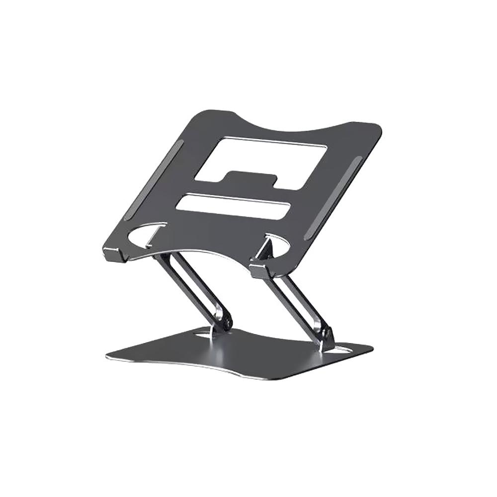 Đế máy tính xách tay có thể điều chỉnh Gấp di động Hợp kim thép carbon chống trượt chống trượt cho máy tính bảng 11-17,3 inch Bạc