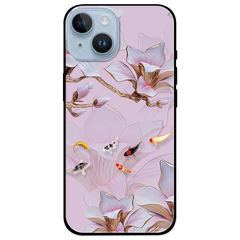 Ốp lưng dành cho Iphone 14 - Iphone 14 Plus - Iphone 14 Pro - Iphone 14 Pro Max - Tranh Hoa Và Cá