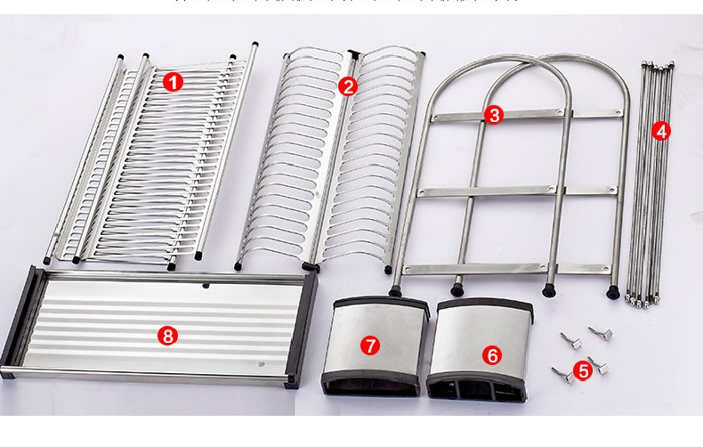 Kệ Nhà Bếp Giá Kệ Để Bát Đĩa Đa Năng Bằng Inox Cao Cấp H38