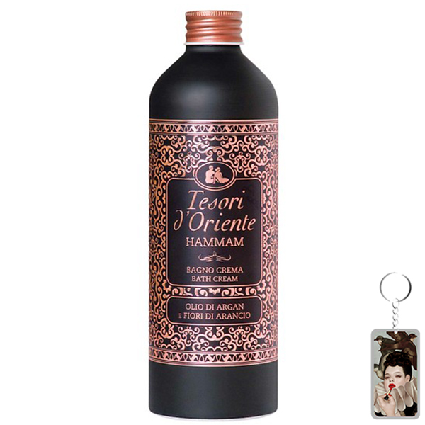 Sữa tắm hương nước hoa Tesori d'Oriente tinh chất Hammam 500ml + Móc khóa