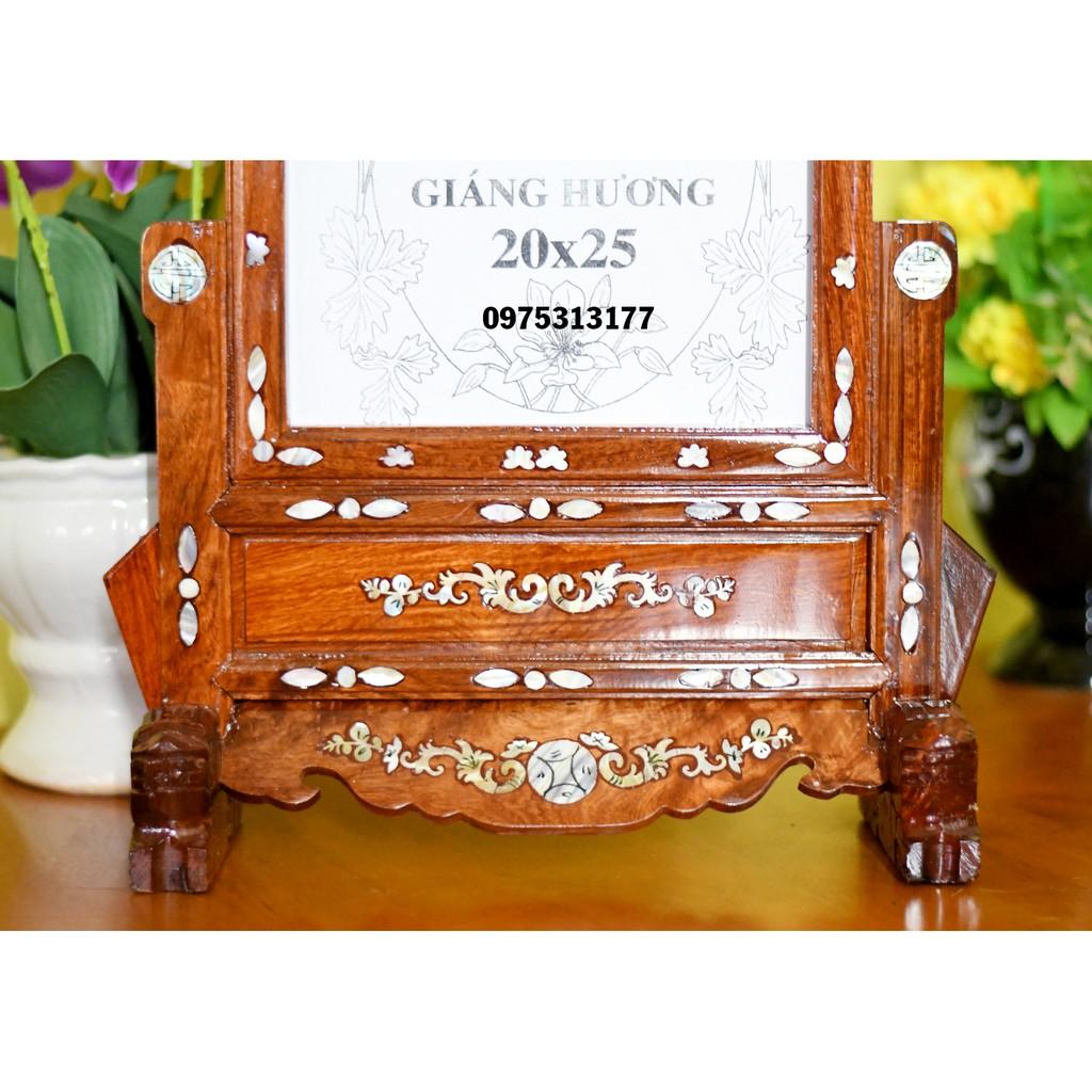 Khung hình gỗ hương 20 x25