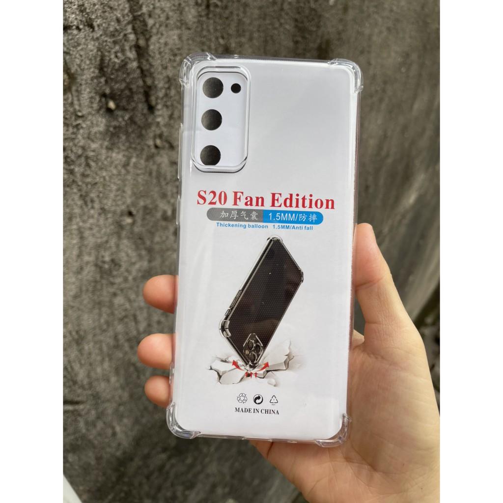 Ốp Lưng cho Samsung Galaxy S20 FE dẻo trong suốt bảo vệ chống sốc 4 góc