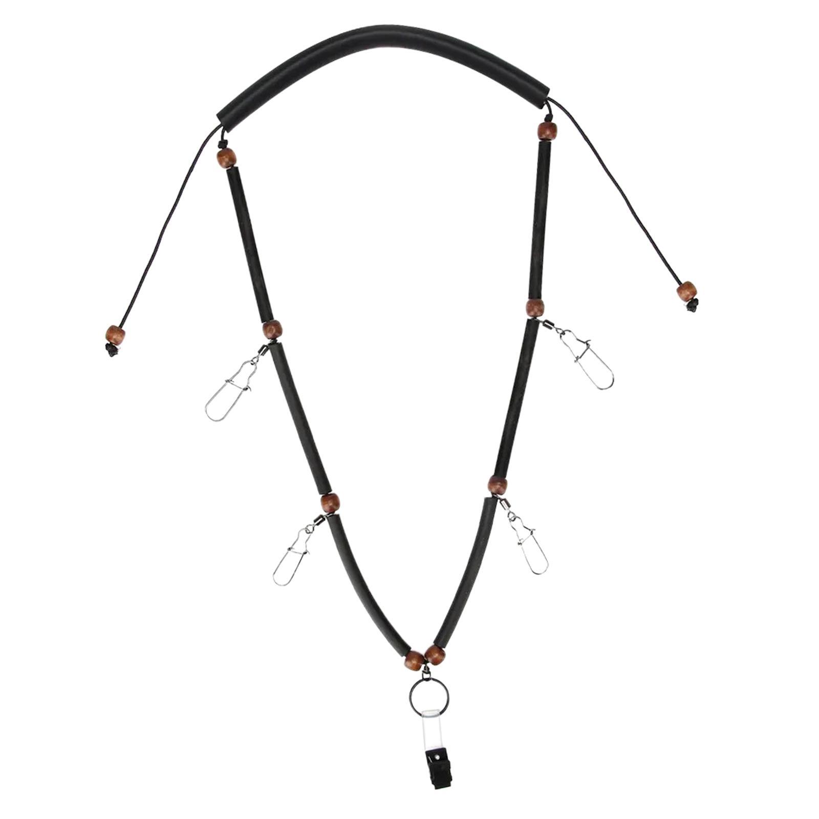 Fly Fishing Lanyard Fly Fishing Tool Holder Lanyard Hanging Necklace, Durable Storage Fishing Accessories Fishing Tools Carrier for Camping