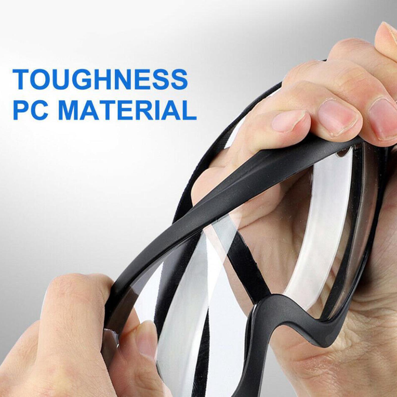 Protective Goggles Safety Anti Fog/Splash/Scratch Goggle Over Glasses Clear Eye Protection-Perfect for Construction, DIY, Shooting, Welding, Lab