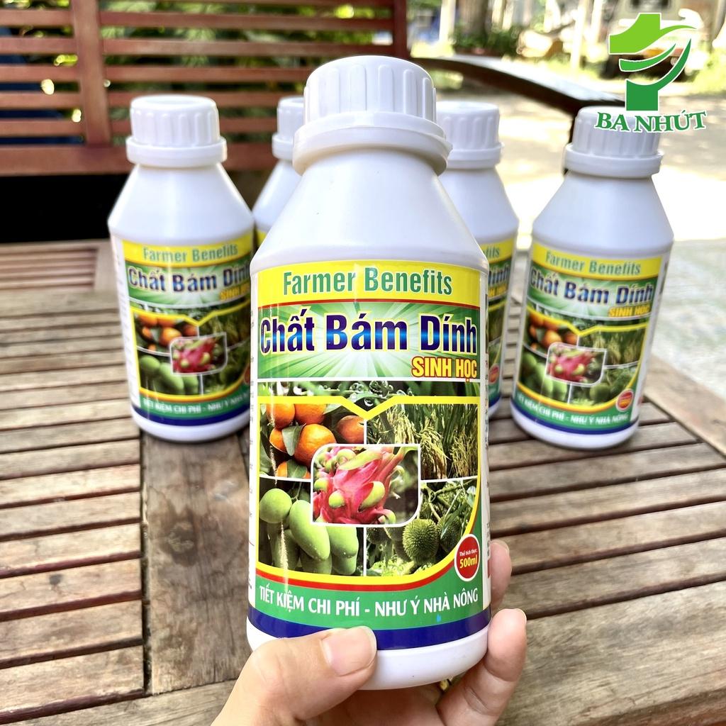 Chất Bám Dính Sinh Học Hữu Cơ Chai 500ml Tăng Tác Dụng Phòng Trừ Sâu Cho Cây Trồng