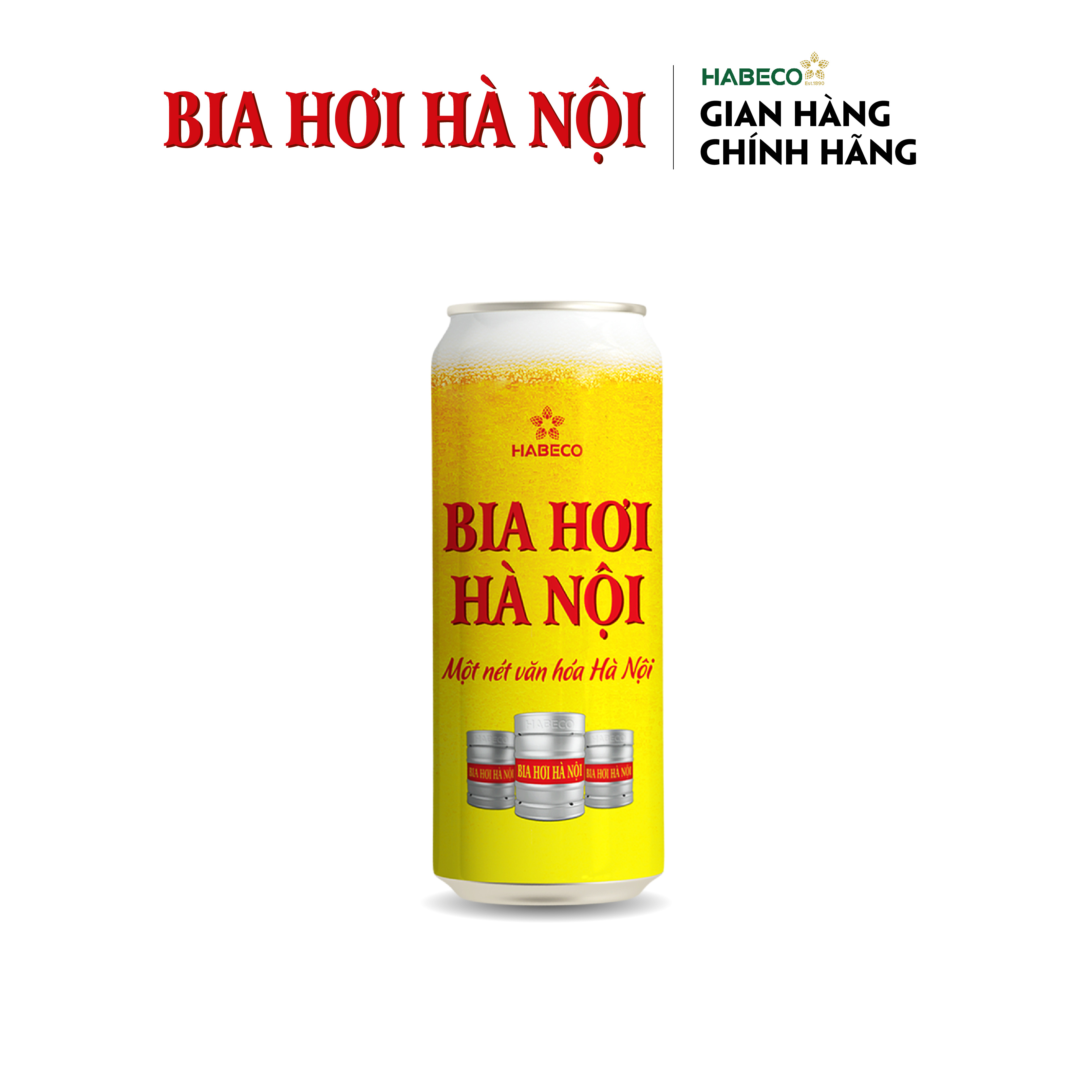 Bia Hơi Hà Nội - Thùng 24 lon 500ml